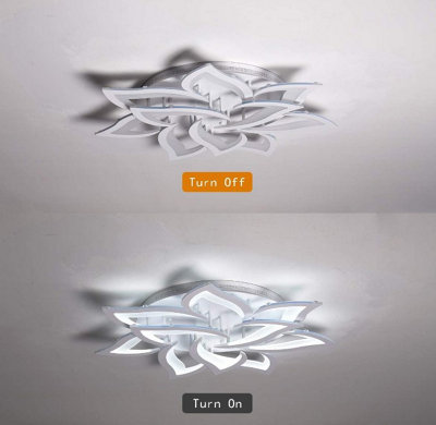 LED Ceiling Light 85 W Dimmable Ceiling Light with Remote Control White