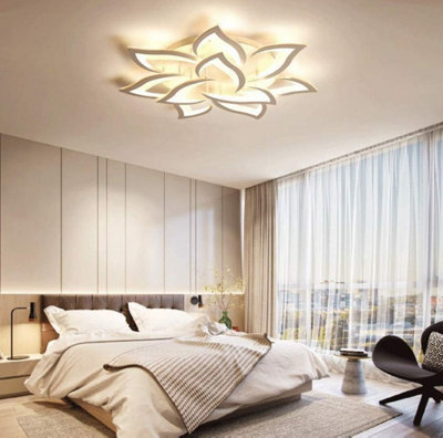 LED Ceiling Light 85 W Dimmable Ceiling Light with Remote Control White