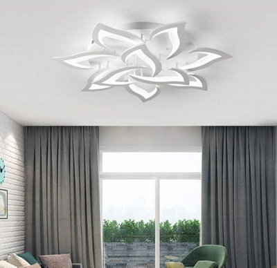 LED Ceiling Light 85 W Dimmable Ceiling Light with Remote Control White