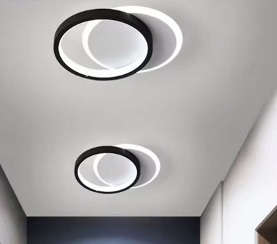 LED Ceiling Light Round 36W Three Colors Metal Hallway Lamp Ultra Thin