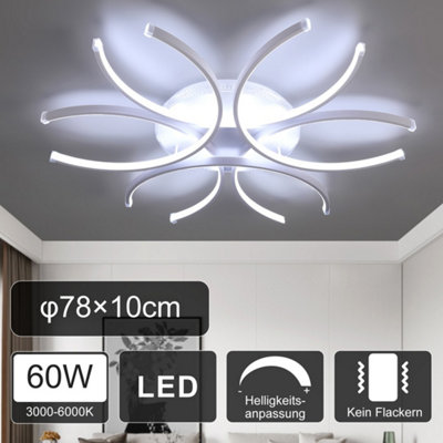 LED Ceiling Lights Bedroom Dimmable Modern Ceiling Light and Remote ...