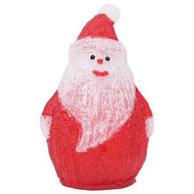 LED Christmas Acrylic Santa Figure Indoor and Outdoor 28cm - 5