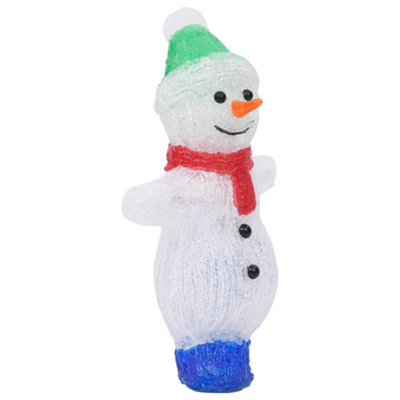 LED Christmas Acrylic Snowman Figure Indoor and Outdoor 30cm - 5