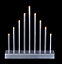 LED Christmas Candle Bridge Silver Battery Operated Warm Light Decoration
