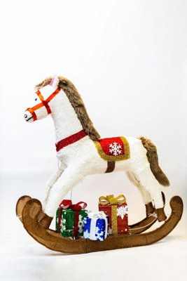 Outdoor christmas cheap rocking horse