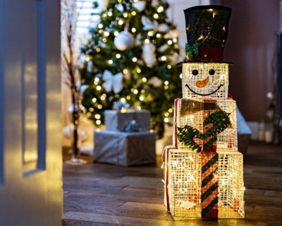 LED Christmas Snowman Box Silhouette Decoration Price Comparisons | Compare The Build