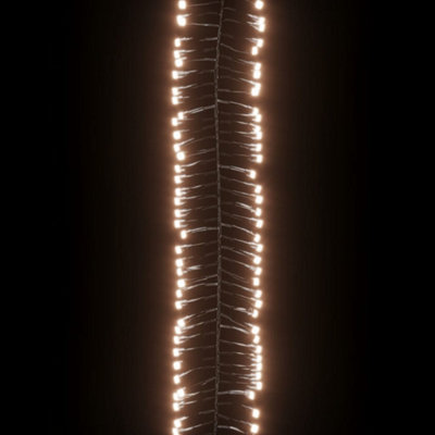 LED Cluster String with 400 LEDs Warm White 7.4 m PVC