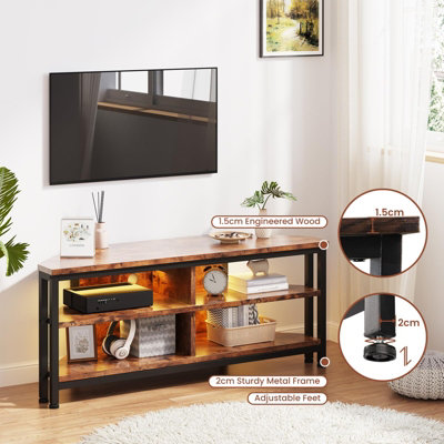 Led corner store tv stand