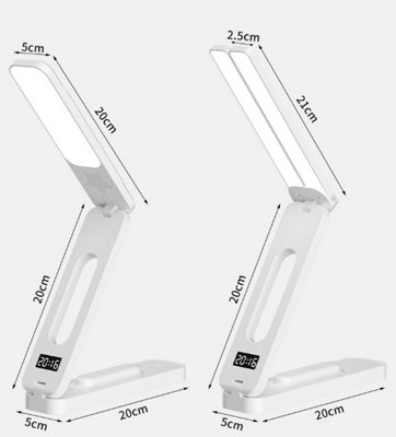 LED Desk Lamp for Office Home Rechargeable Lamp Foldable Portable Light ...
