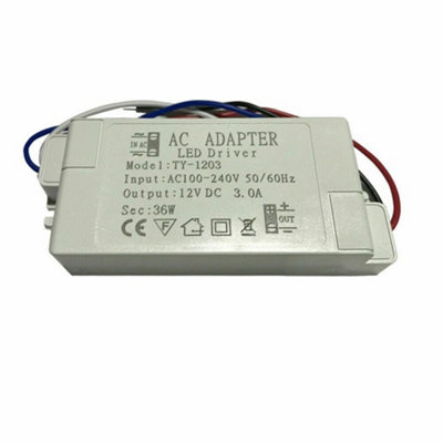 LEDドライバー AC 100-240V DC 12V Led Driver 12V 3A,36W Transformer 100/240V AC to 12V DC, Constant