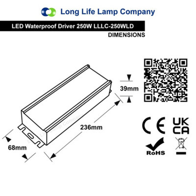 LED Driver 12v Output Low Voltage IP67 Waterproof Transformer 250W ...