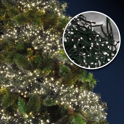 LED Fairy Lights Battery Operated 300 Christmas Cluster Tree Lights ...