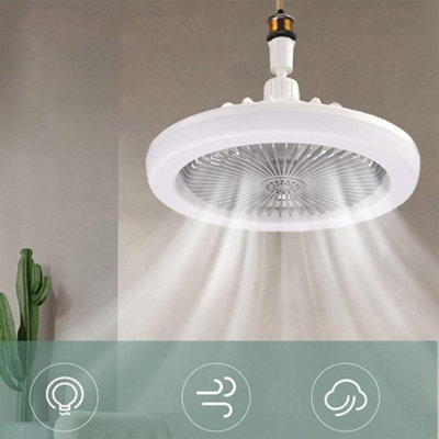 LED Fan Light Ceiling Adjustable Wind Speed Remote Control Bedroom ...