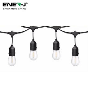 LED Filament Bulb String Light Kit 30m (inc 30x1W Filament LED Lamps)