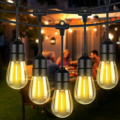 LED Filament Bulb String Light Kit 30m (inc 30x1W Filament LED Lamps)
