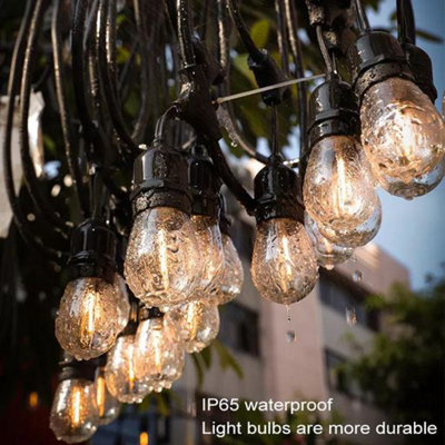 LED Filament Bulb String Light Kit 30m (inc 30x1W Filament LED Lamps)