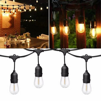 LED Filament Bulb String Light Kit 30m (inc 30x1W Filament LED Lamps)