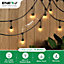 LED Filament Festoon String Light Kit 10.2m (inc 10x2W Filament LED Lamps)