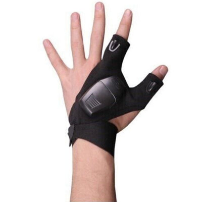 LED Finger Glove Flashlight Hands Free Torch with Bright LED Lights for ...