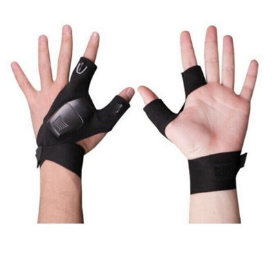 LED Finger Glove Flashlight Hands Free Torch with Bright LED Lights for ...
