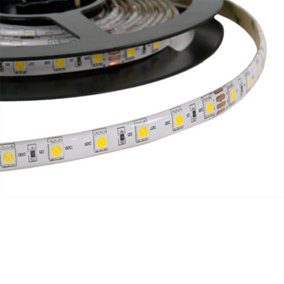 LED Flex Strip Light Super Bright 1P65 Waterproof for Outdoor Usage 5 Meter Roll SMD 5050 (60) 3000K 60 LED Per Meter