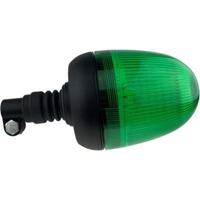 LED Green Flashing Economy Light Beacon Flexi Din 12v/24v