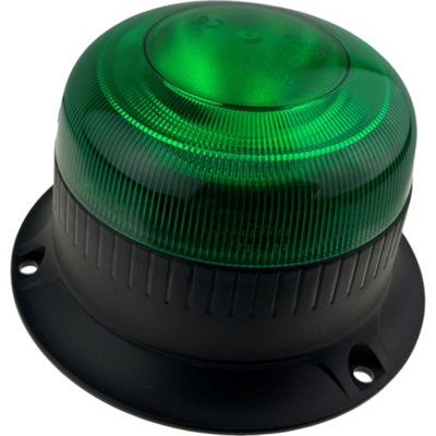 LED Green Flashing Economy Micro Beacon Magnetic 12v/24v