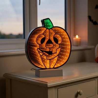 LED Halloween Infinity Light Pumpkin