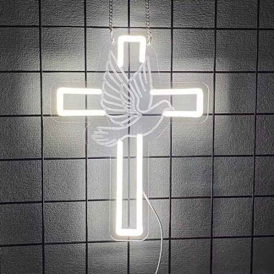 LED Jesus Cross Wall Light Wedding and Holiday Decor