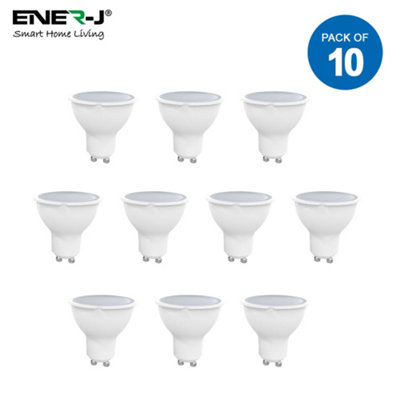 LED Lamp 5W GU10 Plastic Body SMD LED 400Lm 3000K 10pc pack