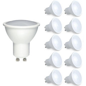 LED Lamp- 7W GU10 Plastic Body SMD DIMMABLE LED, 500Lm 3000K (pack of 10pcs)