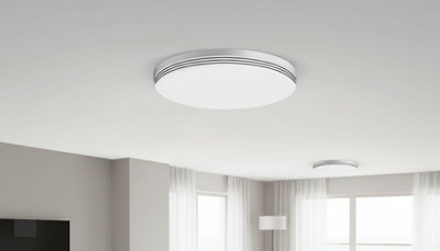 COMELY LED Ceiling Light, 100W Dimmable LED Ceiling Lamp, 8000LM Dimmable Pendant Light 30006000K for Living Room, Office, Dining Room