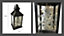 LED Lantern With String Lights Stars Rustic Silver Lantern Warm White Light 24cm
