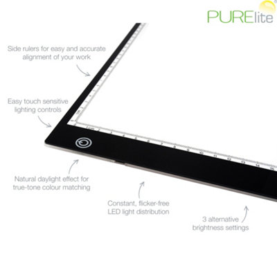 LED LIGHT BOX A3 - LED Light Box: Ultra-Thin: A3 - PURElite