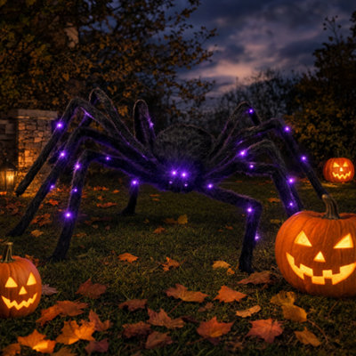 LED Light Up Halloween Spider Outdoor Garden Decoration