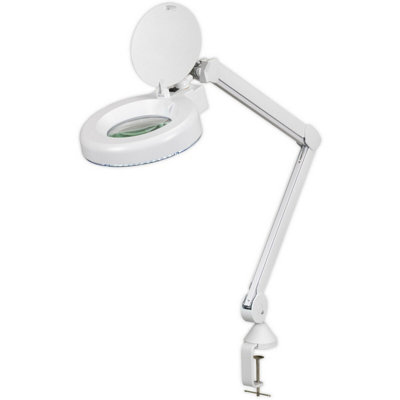 Desk mount magnifying deals lamp