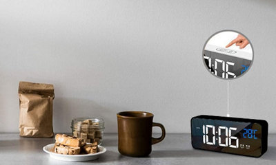 LED Music Voice Controlled Alarm Clock - 3