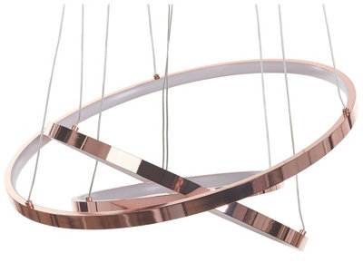 LED Pendant Lamp ATREK Metal Rose Gold