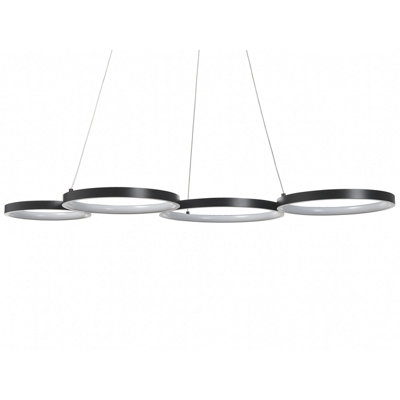 LED Pendant Lamp PIBOR Metal Black