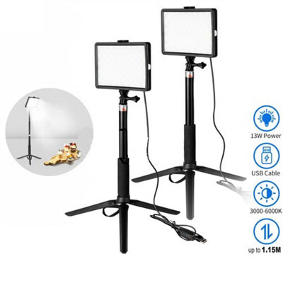 LED Photography and Video Lighting Kit - Portable Studio Light