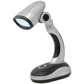 LED Portable Lamp USB / Battery Powered Torch with Hand Grip Light