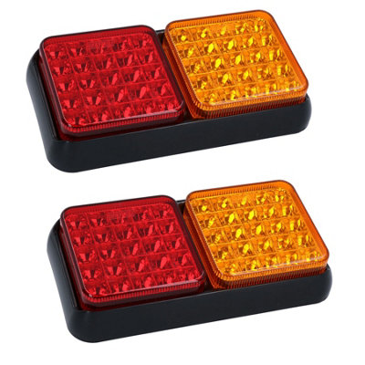 LED Rear Trailer / Caravan Light Lamp Trailer Electrics 12v PAIR