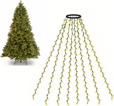 LED ring tree overhead lights Christmas tree lights