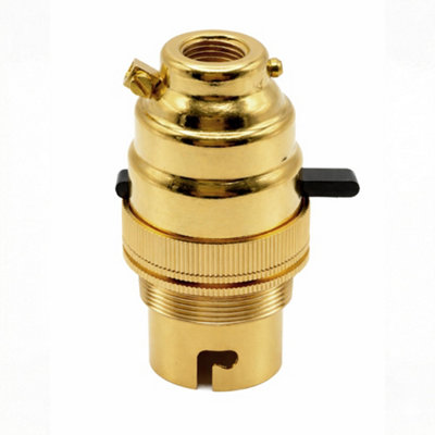 LED Safety Switch Bulb Holder with Child-Proof Lock, B22 Bayonet ...