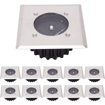 Led Solar Ground Light 10 Pack, Outdoor Light, Street Light, Buried ...