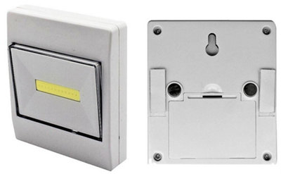Led Stick On Magnetic Battery Wall Light Switch Nightlight Shed Closet Bright 3w Pack 10 - 7