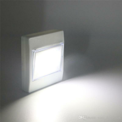 Led Stick On Magnetic Battery Wall Light Switch Nightlight Shed Closet Bright 3w Pack 3 - 5