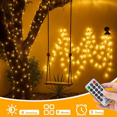 LED String Lights, 25M/82FT Decorative Lights With Remote Control 8 ...