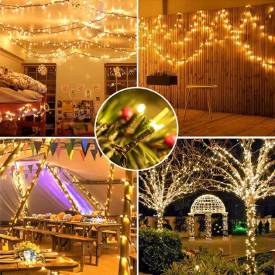 LED String Lights, 25M/82FT Decorative Lights With Remote Control 8 ...