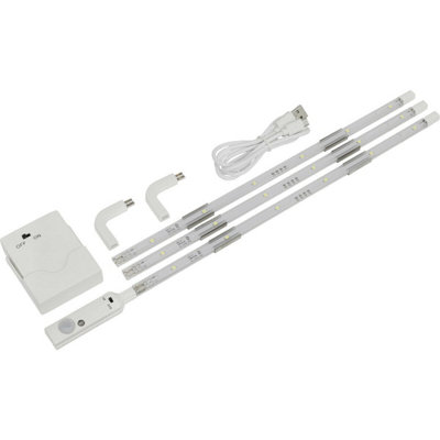 LED Strip Lighting Pack - PIR & CDS Sensor Detector - USB or Battery ...